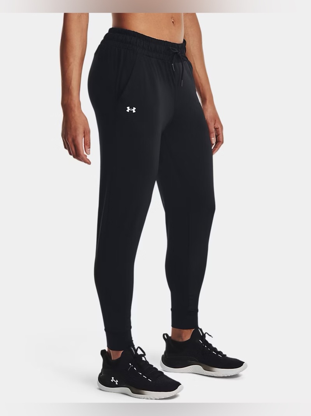 Under Armour Black Silky Smooth Performance Cooling Stretch Athletic Joggers Med